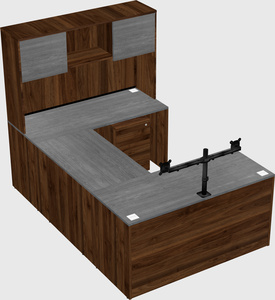 U-shaped desk