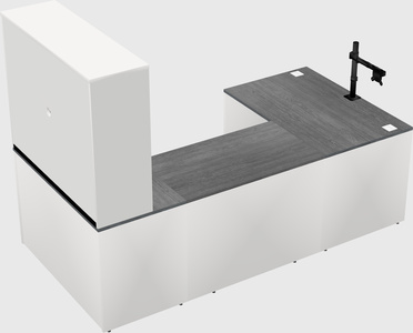 U-shaped desk