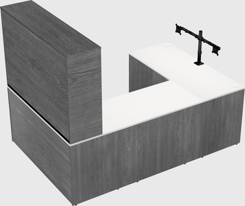 U-shaped desk