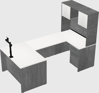 U-shaped desk