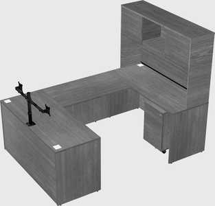 U-shaped desk