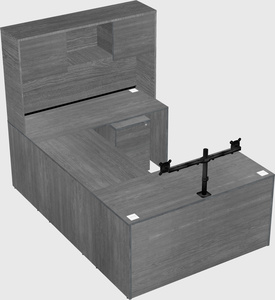 U-shaped desk