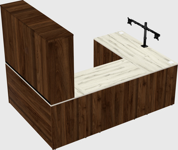 U-shaped desk