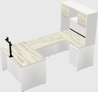 U-shaped desk