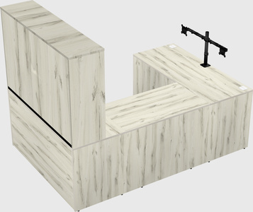 U-shaped desk