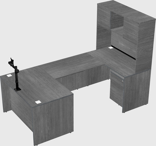 U-shaped desk