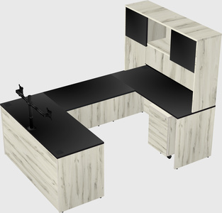 U-shaped desk