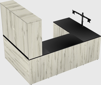 U-shaped desk