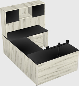U-shaped desk