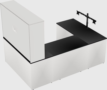 U-shaped desk