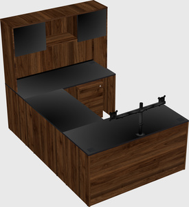 U-shaped desk