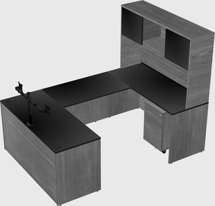 U-shaped desk