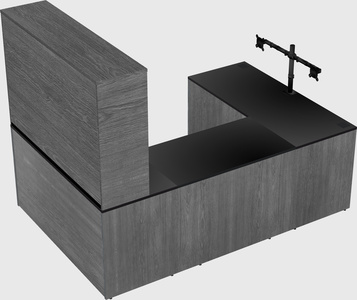 U-shaped desk