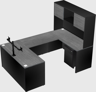 U-shaped desk