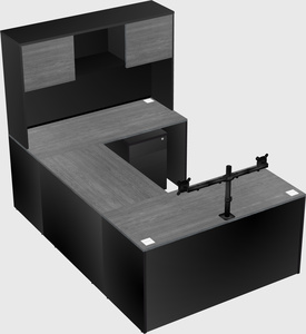 U-shaped desk
