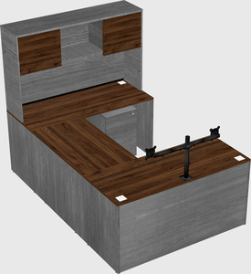 U-shaped desk