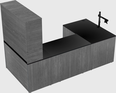 U-shaped desk