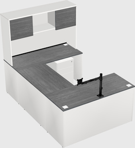 U-shaped desk