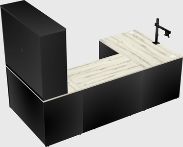 U-shaped desk