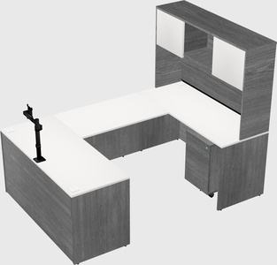 U-shaped desk