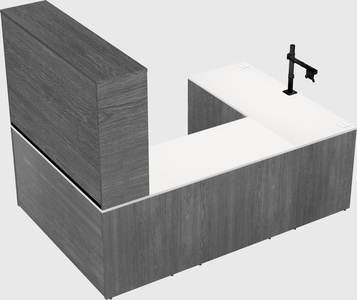 U-shaped desk