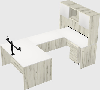 U-shaped desk