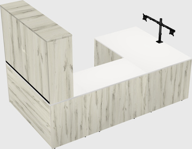 U-shaped desk