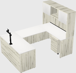 U-shaped desk