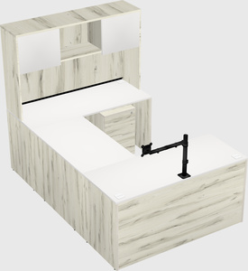 U-shaped desk