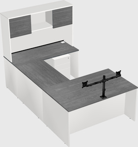U-shaped desk