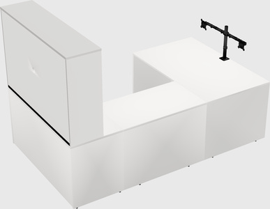 U-shaped desk
