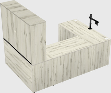 U-shaped desk