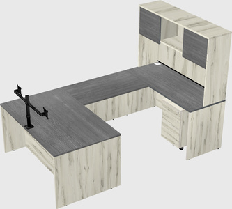 U-shaped desk