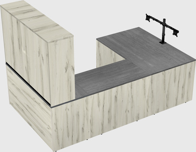 U-shaped desk