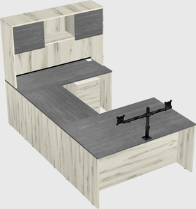 U-shaped desk