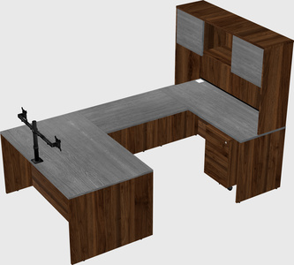 U-shaped desk