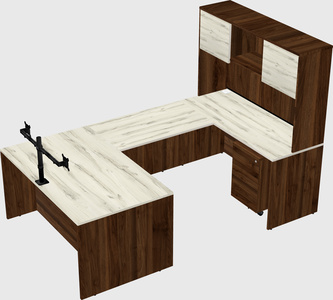 U-shaped desk