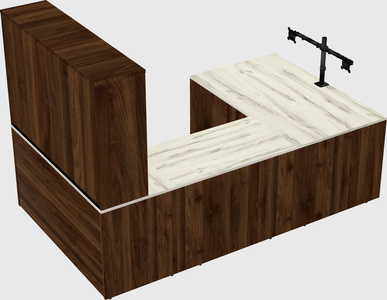U-shaped desk