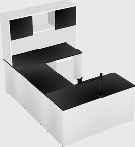 U-shaped desk