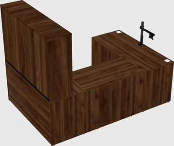 U-shaped desk
