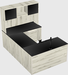 U-shaped desk