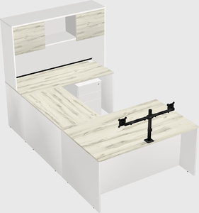 U-shaped desk