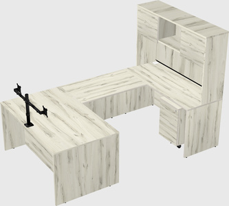 U-shaped desk