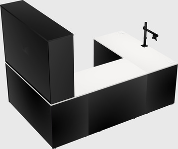 U-shaped desk