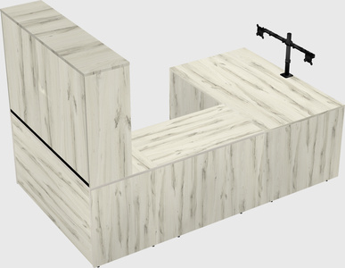 U-shaped desk