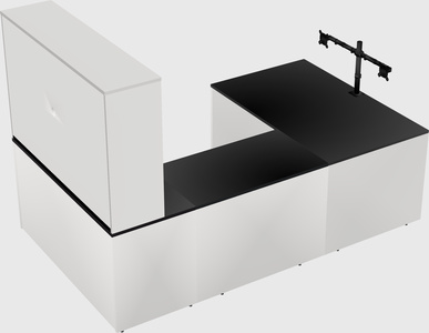U-shaped desk