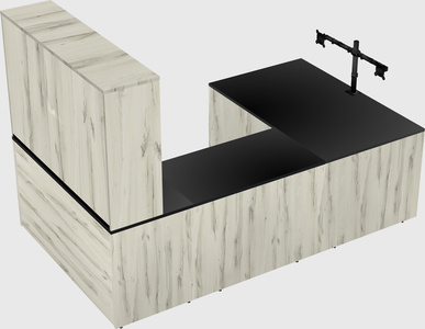 U-shaped desk