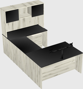 U-shaped desk