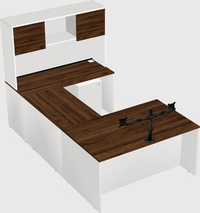 U-shaped desk
