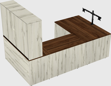 U-shaped desk